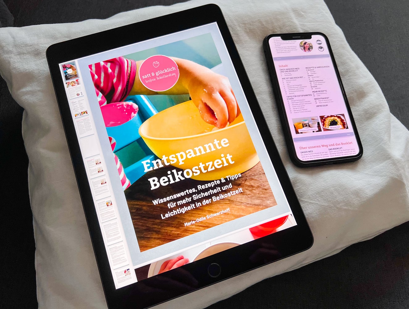 Booklet auf Tablet und Smartphone